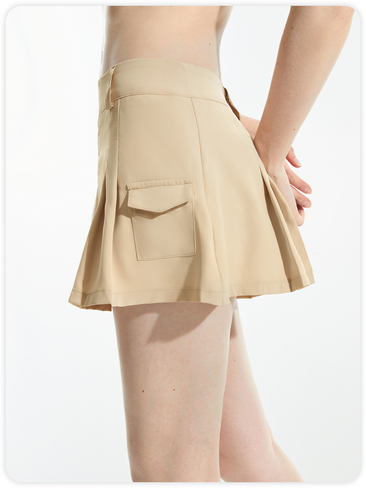 Y2K Casual Khaki Bottom Skirt