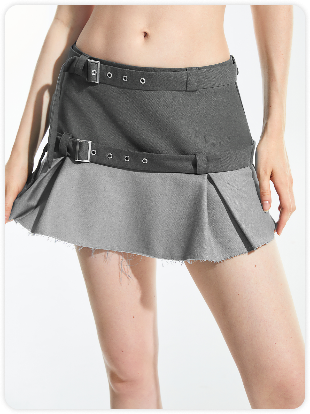 Street Gray Bottom Skirt