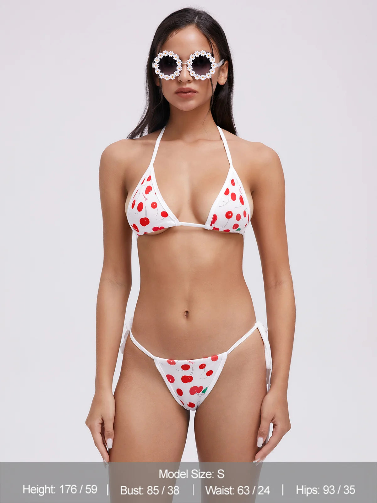 Cherry Halter Bikini Set