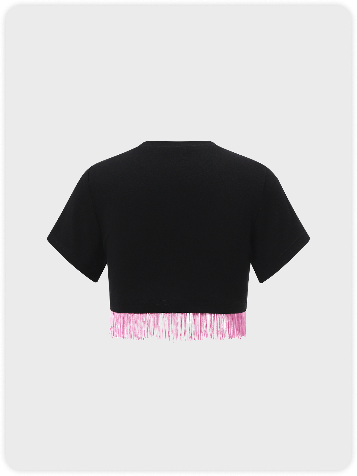 Y2K Black Graphic Tassel Top T-Shirt