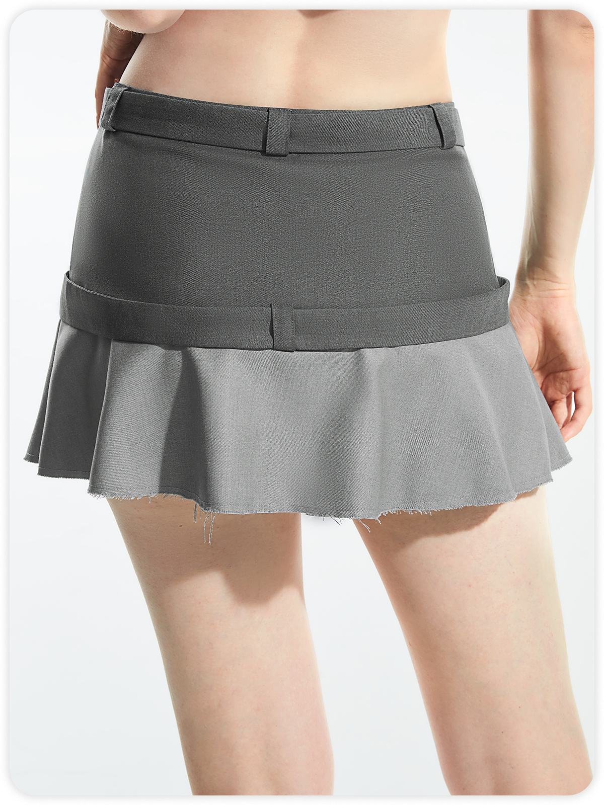 Street Gray Bottom Skirt