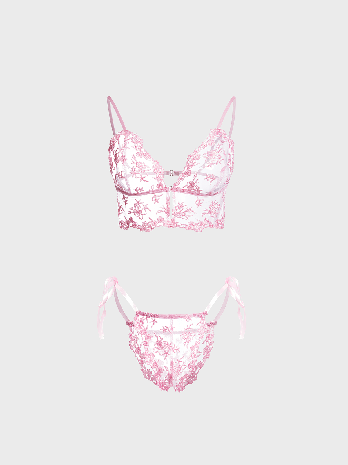 Lace Floral Bikini Set