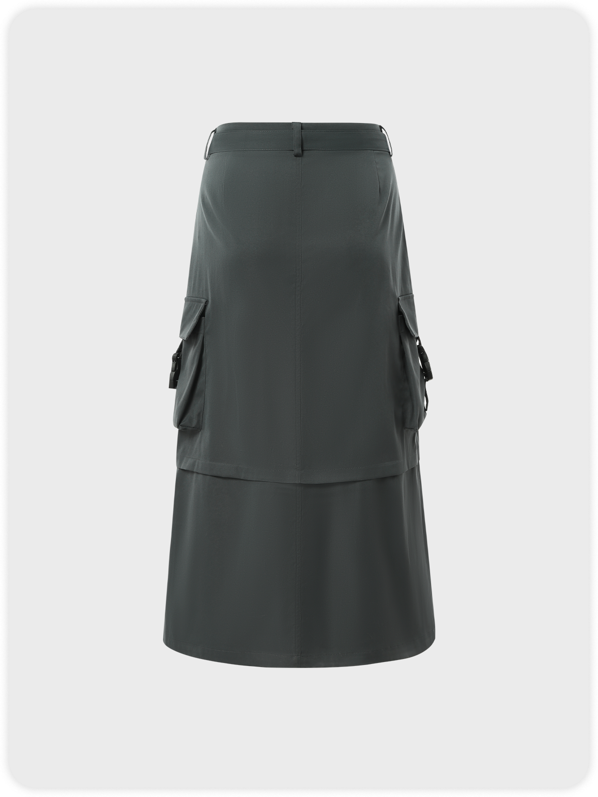 Street Deep Gray Cargo Pockets Cyberpunk Bottom Skirt