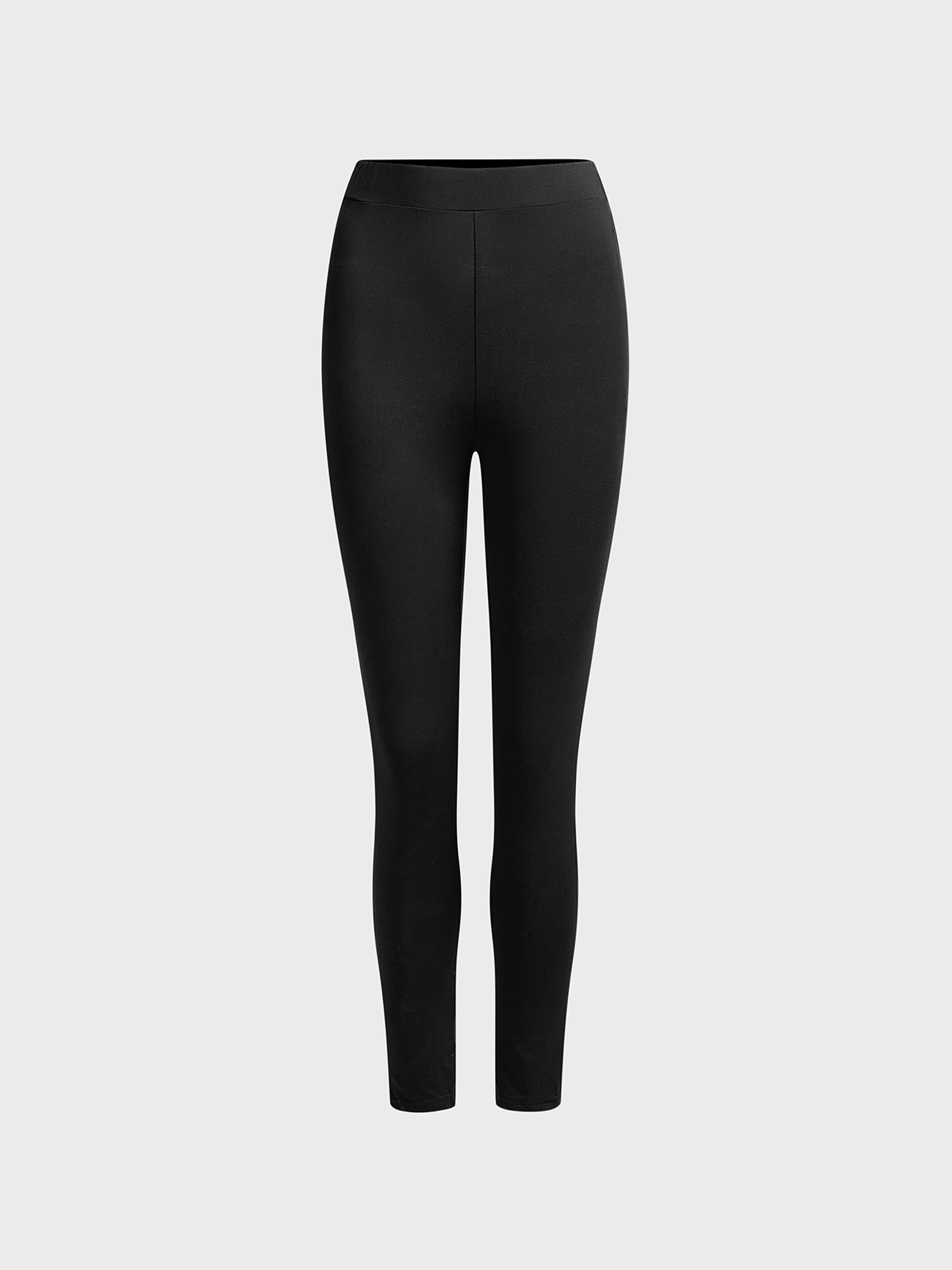 Cut Out Plain Slim Fit Pants