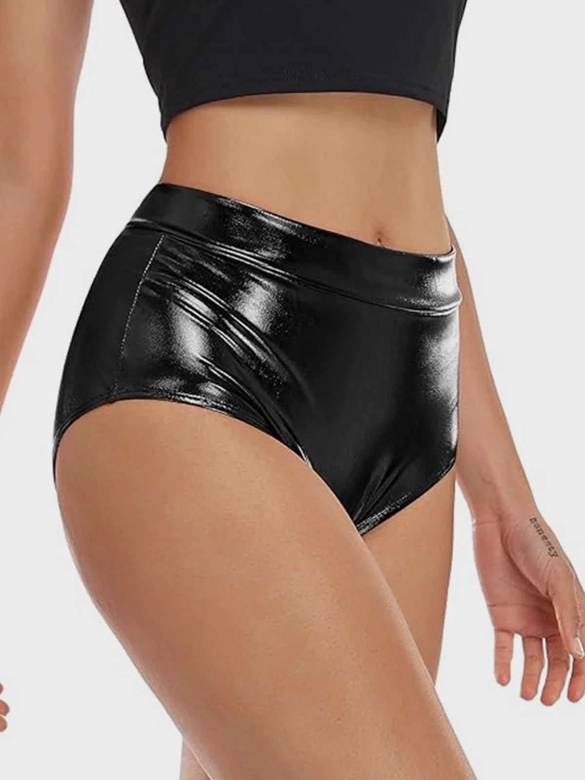 Metallic Plain Shorts