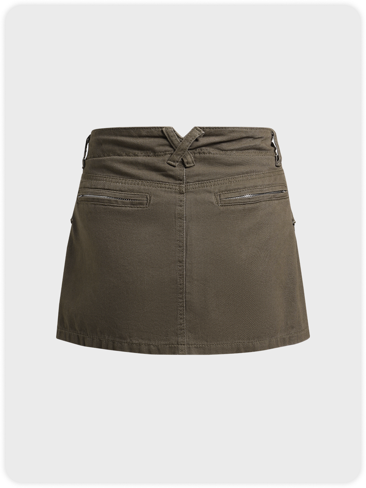 Street Gray Cargo Bottom Skirt