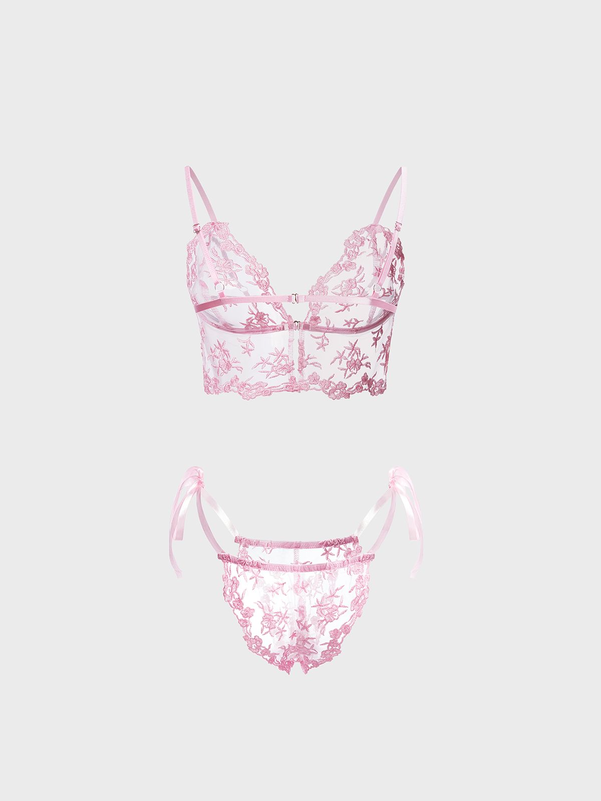 Lace Floral Bikini Set