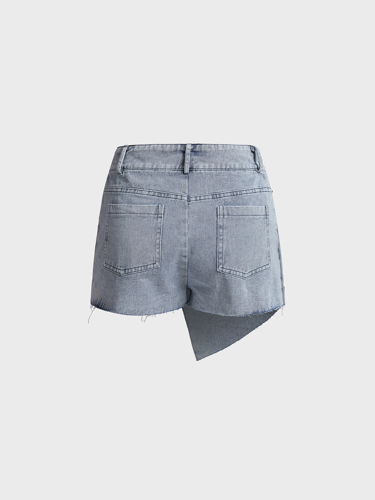 Denim Plain Short Denim Skirt