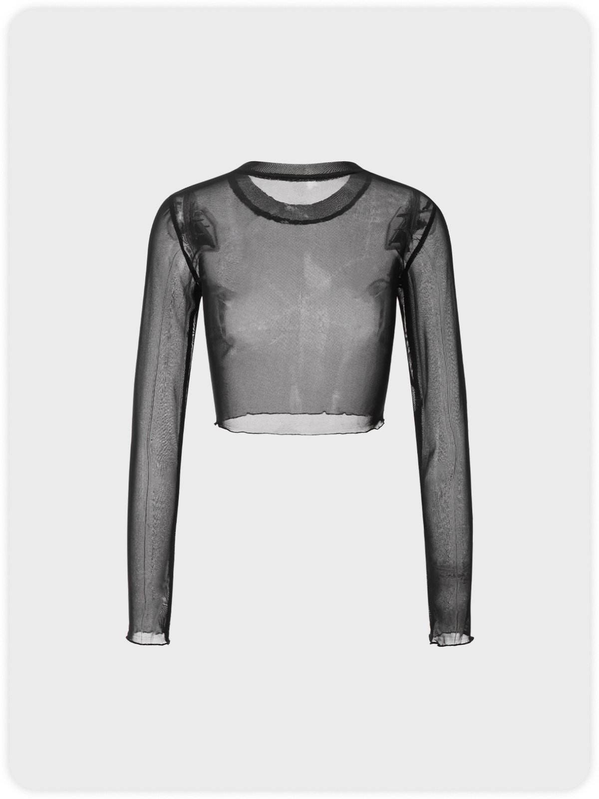 Street Black Mesh Metal Y2K Top Women Top