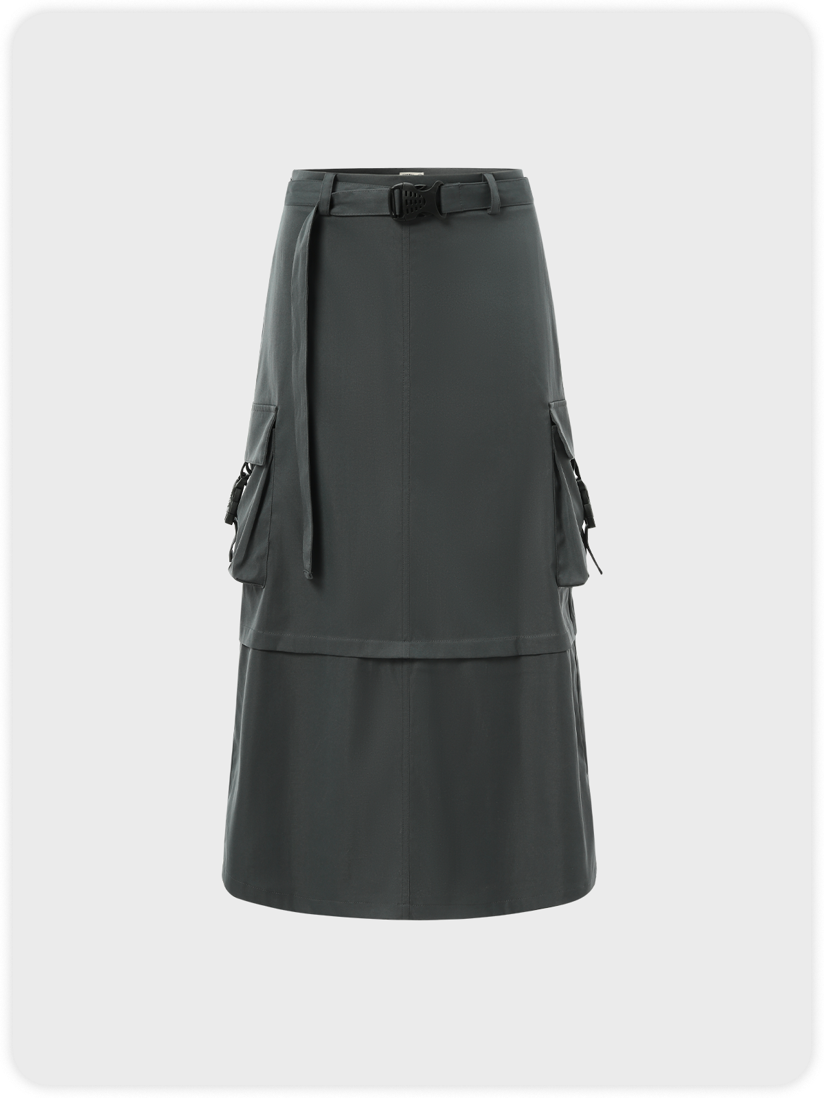 Street Deep Gray Cargo Pockets Cyberpunk Bottom Skirt