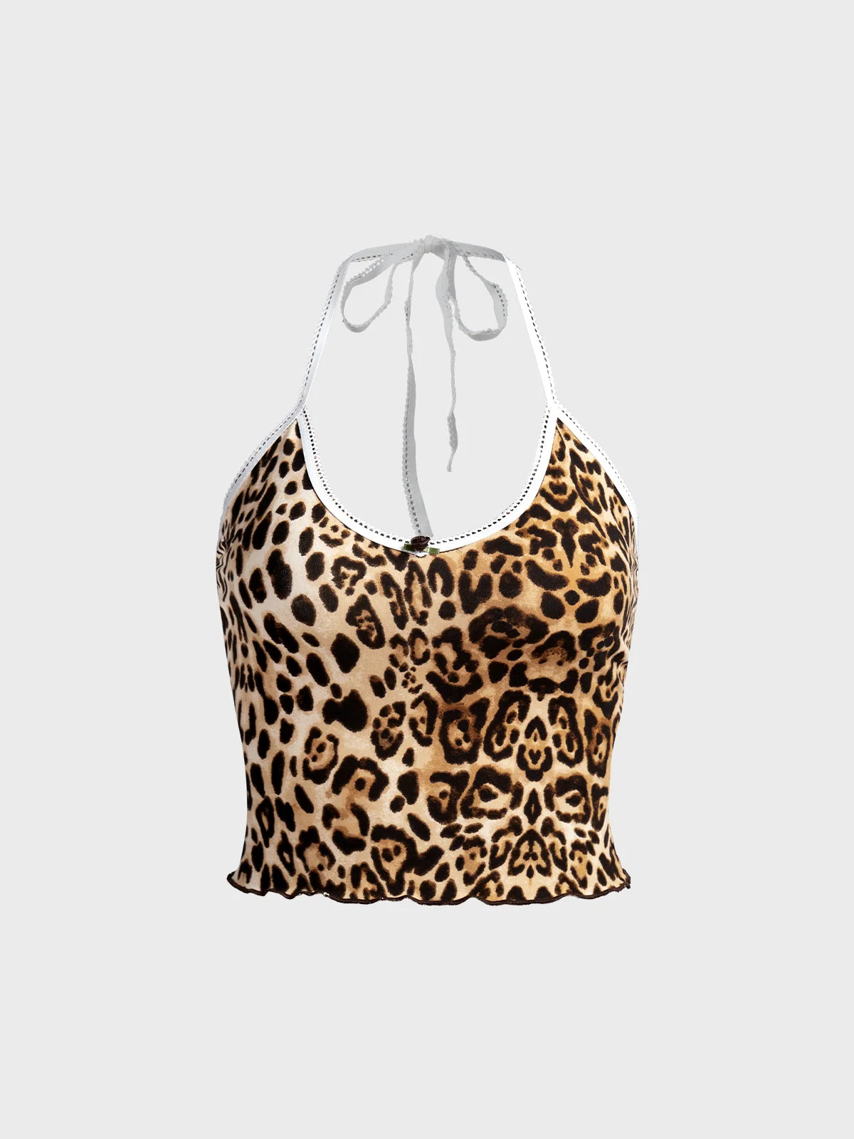 Halter Animal Print Cami