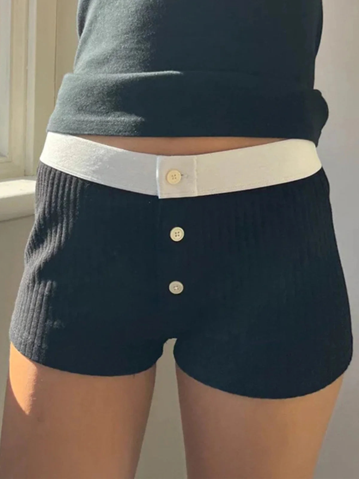 Color Block Legging Shorts