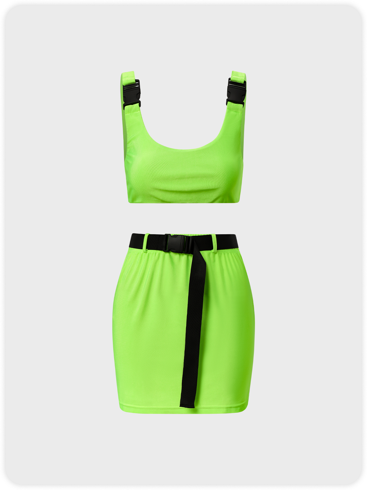 Sports Green Two-Piece Set