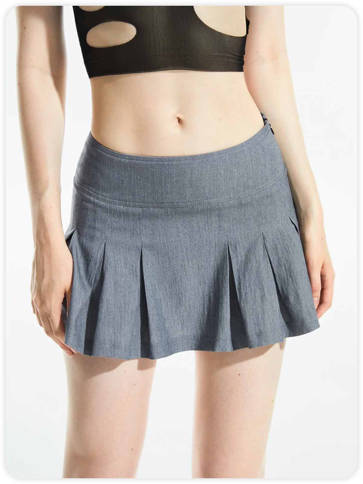 Y2K Gray Bottom Skirt