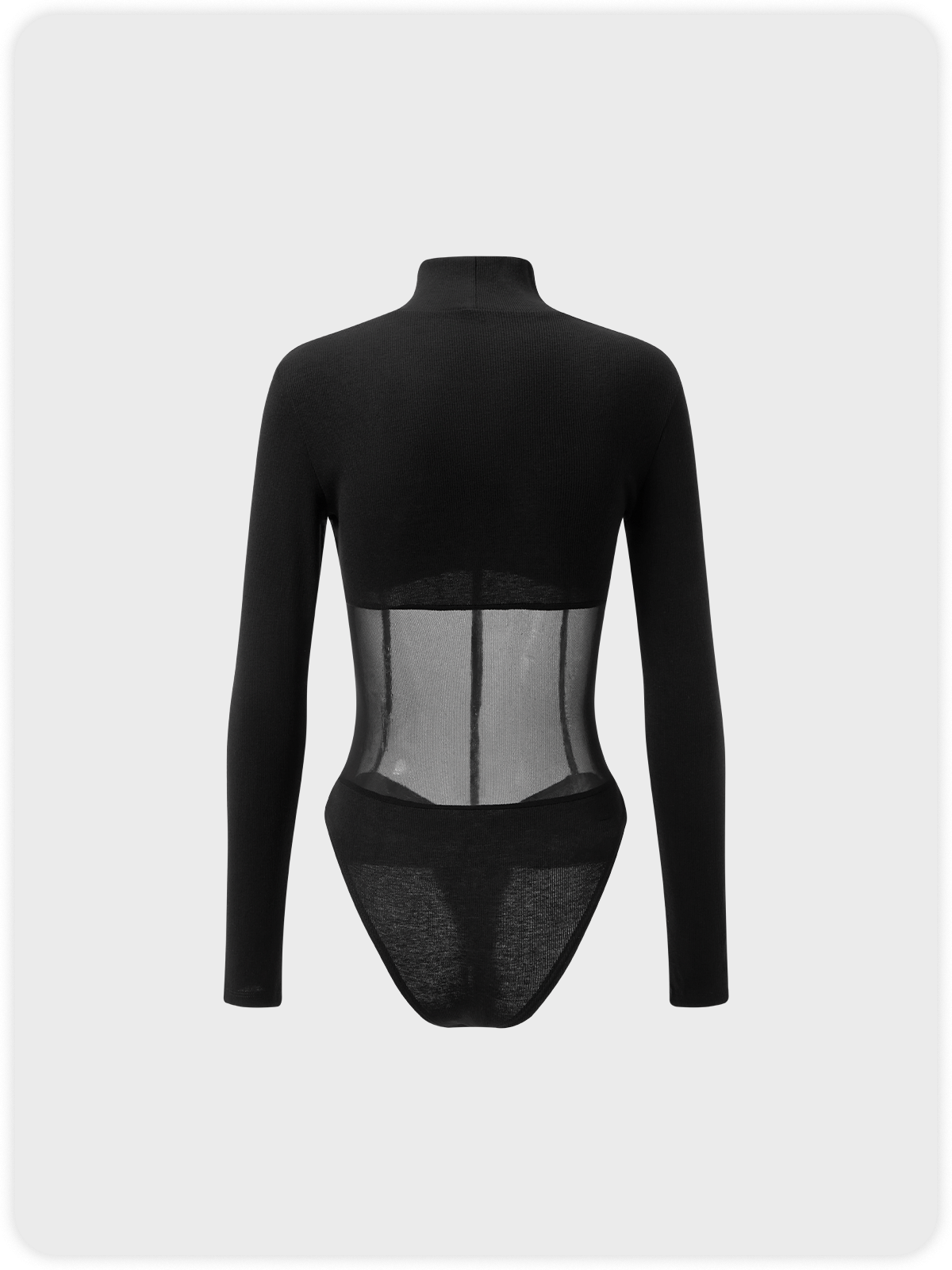 Y2K Black Star Patchwork Mesh Halloween Bodysuit