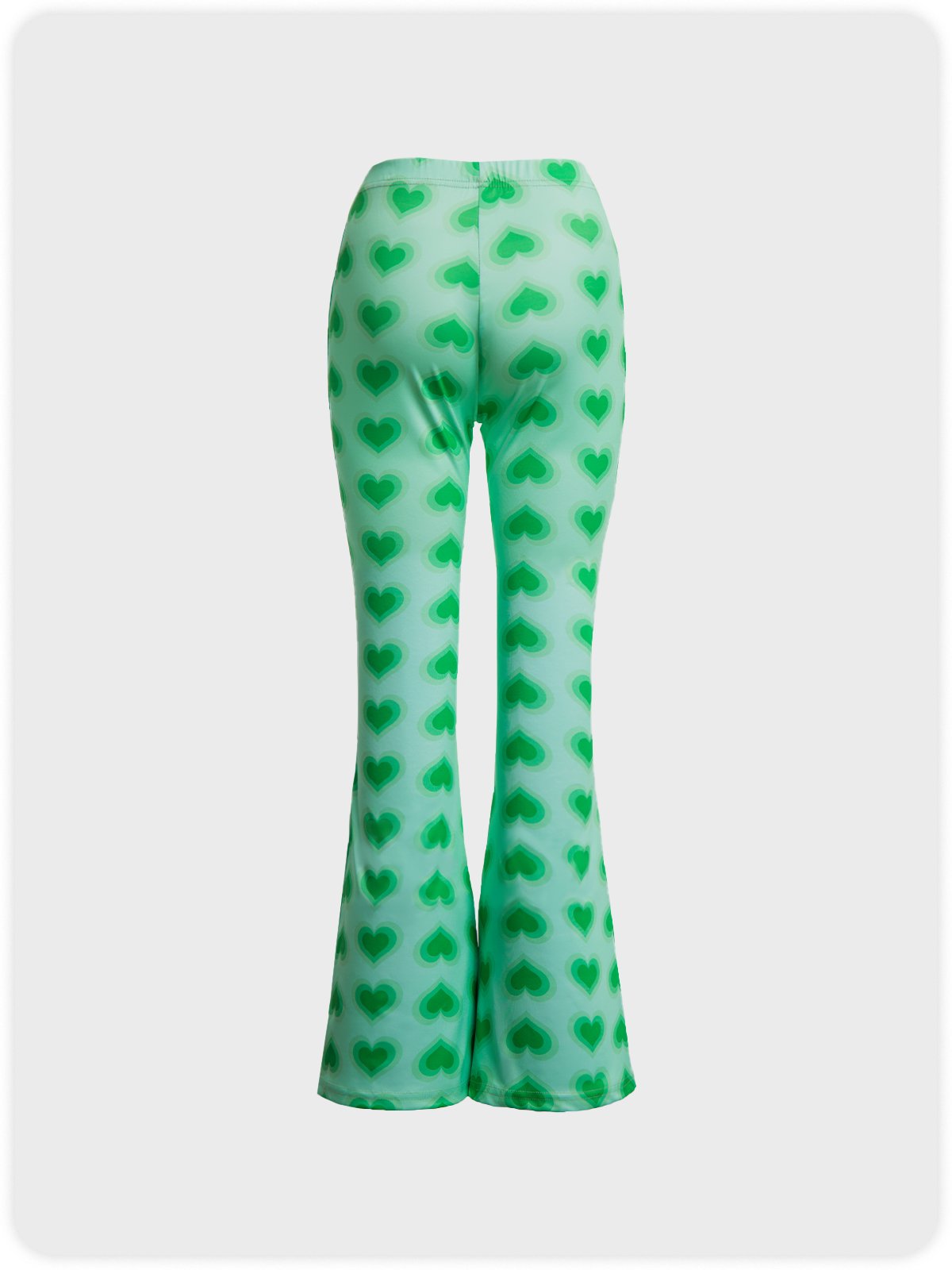 Y2K Green Flare Abstract Bottom Pants