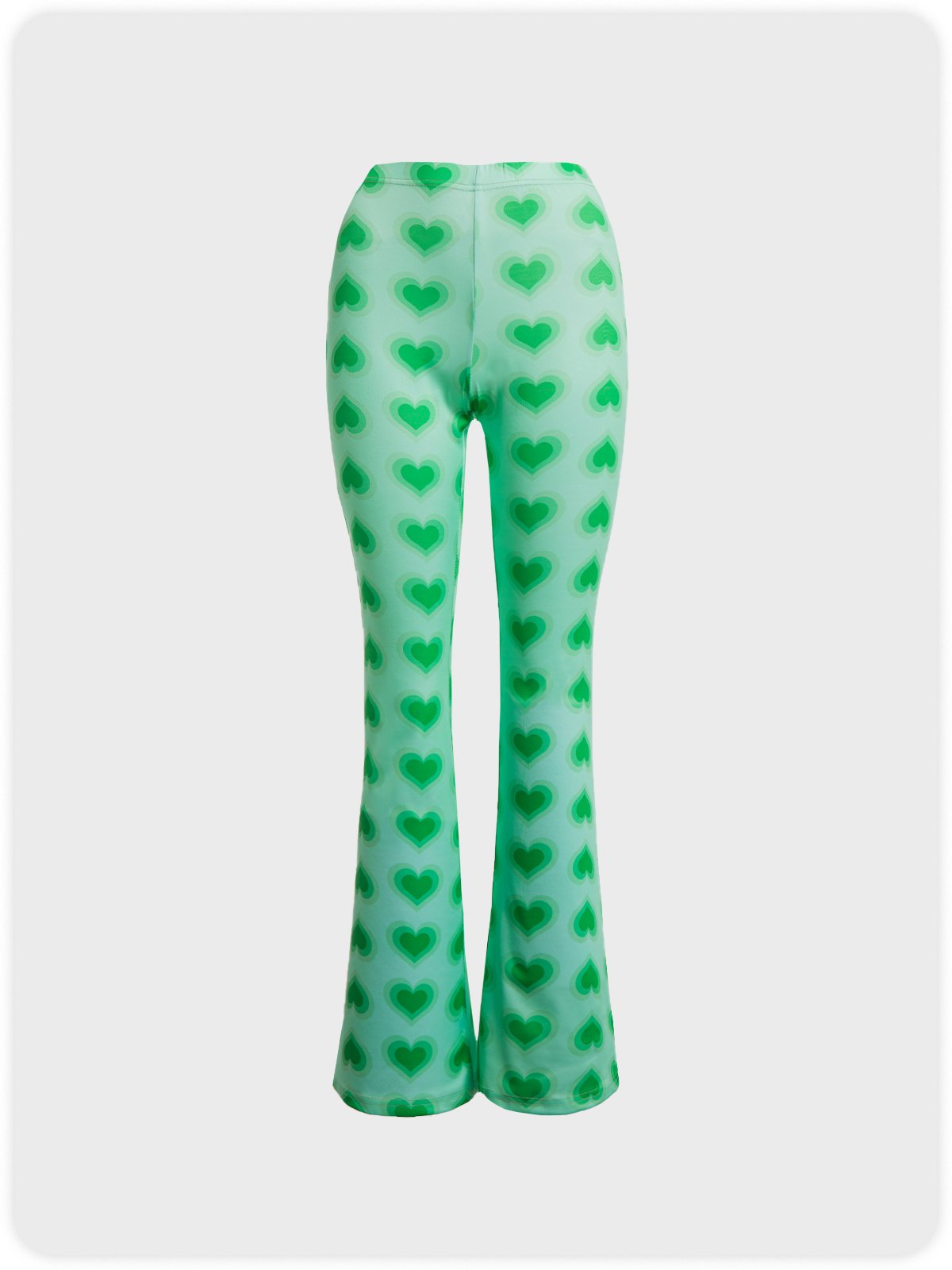 Y2K Green Flare Abstract Bottom Pants