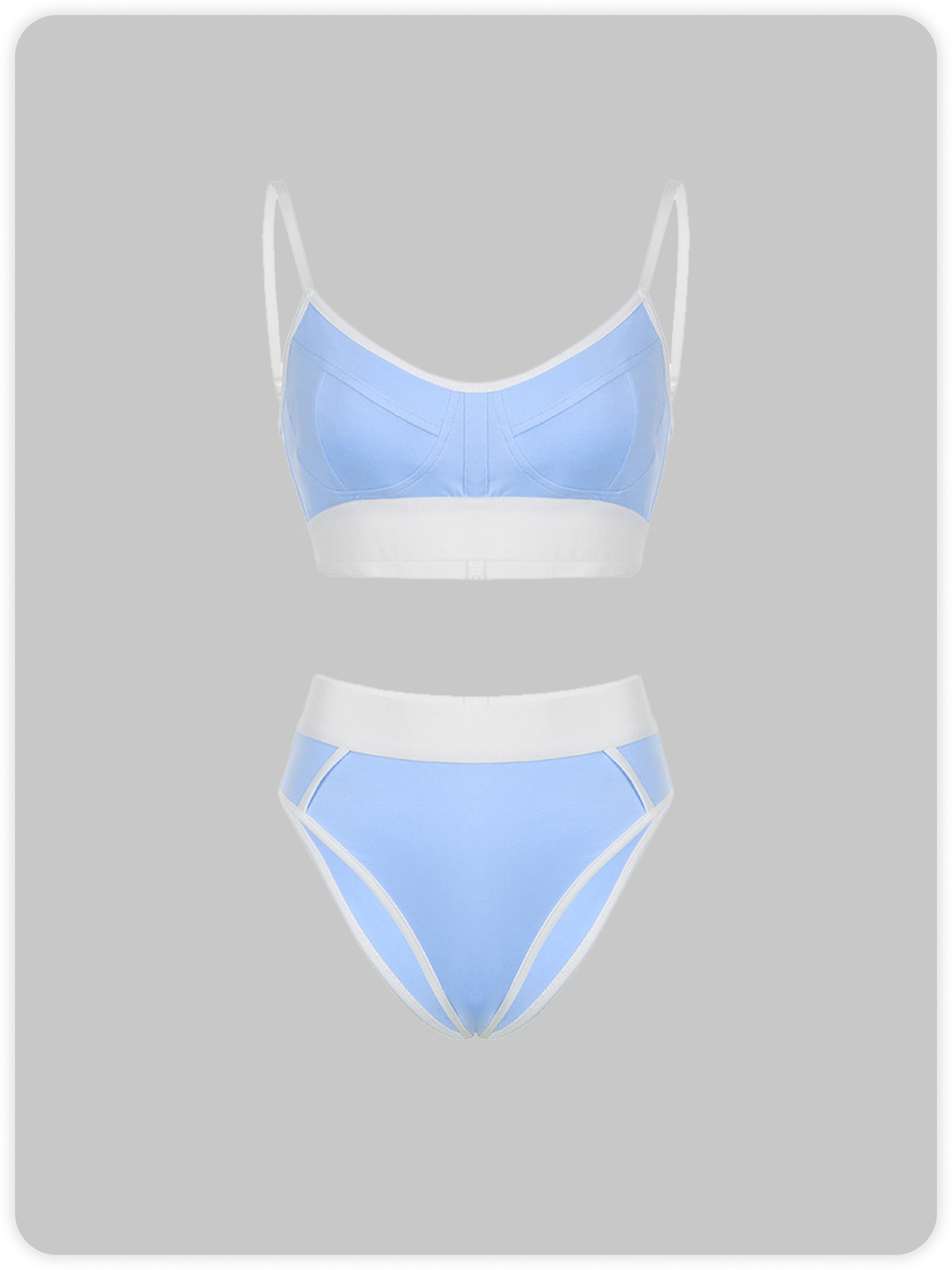 Color Block Bikini Set