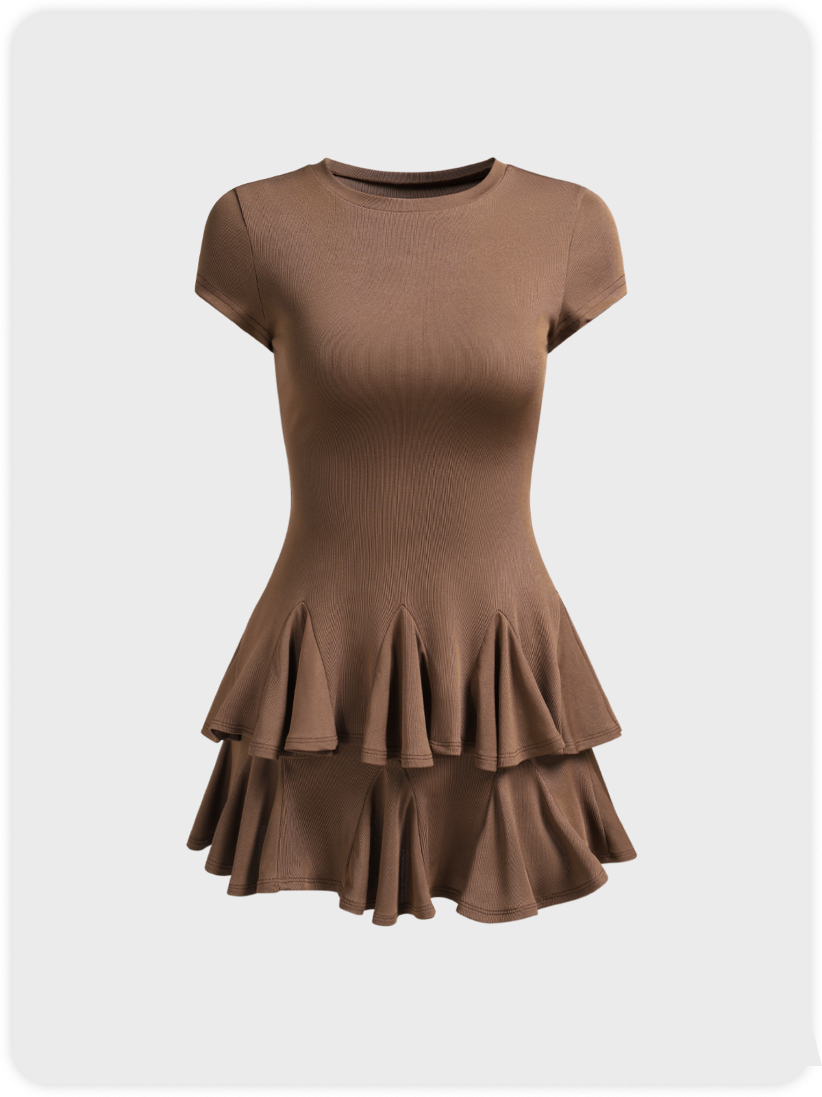 Y2k Brown Dress Mini Dress