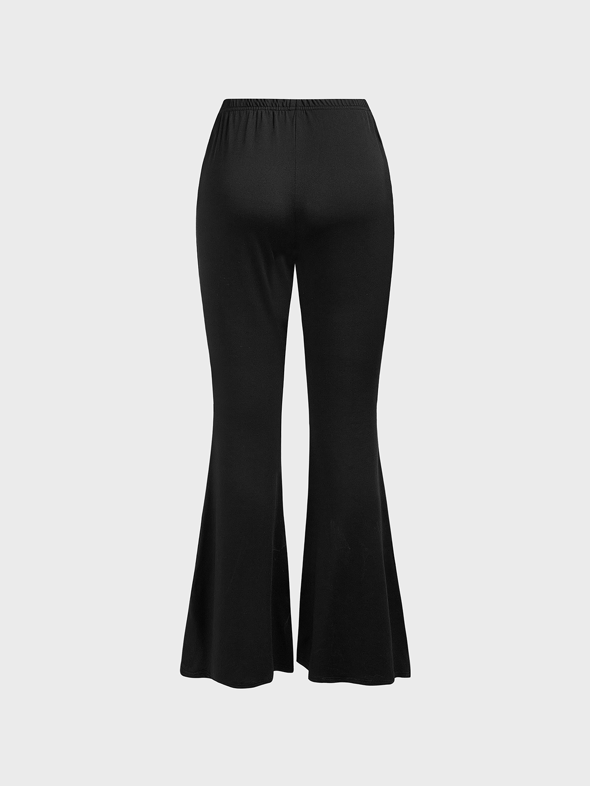 Metal Cross Plain Bell-Bottomtrousers Pants