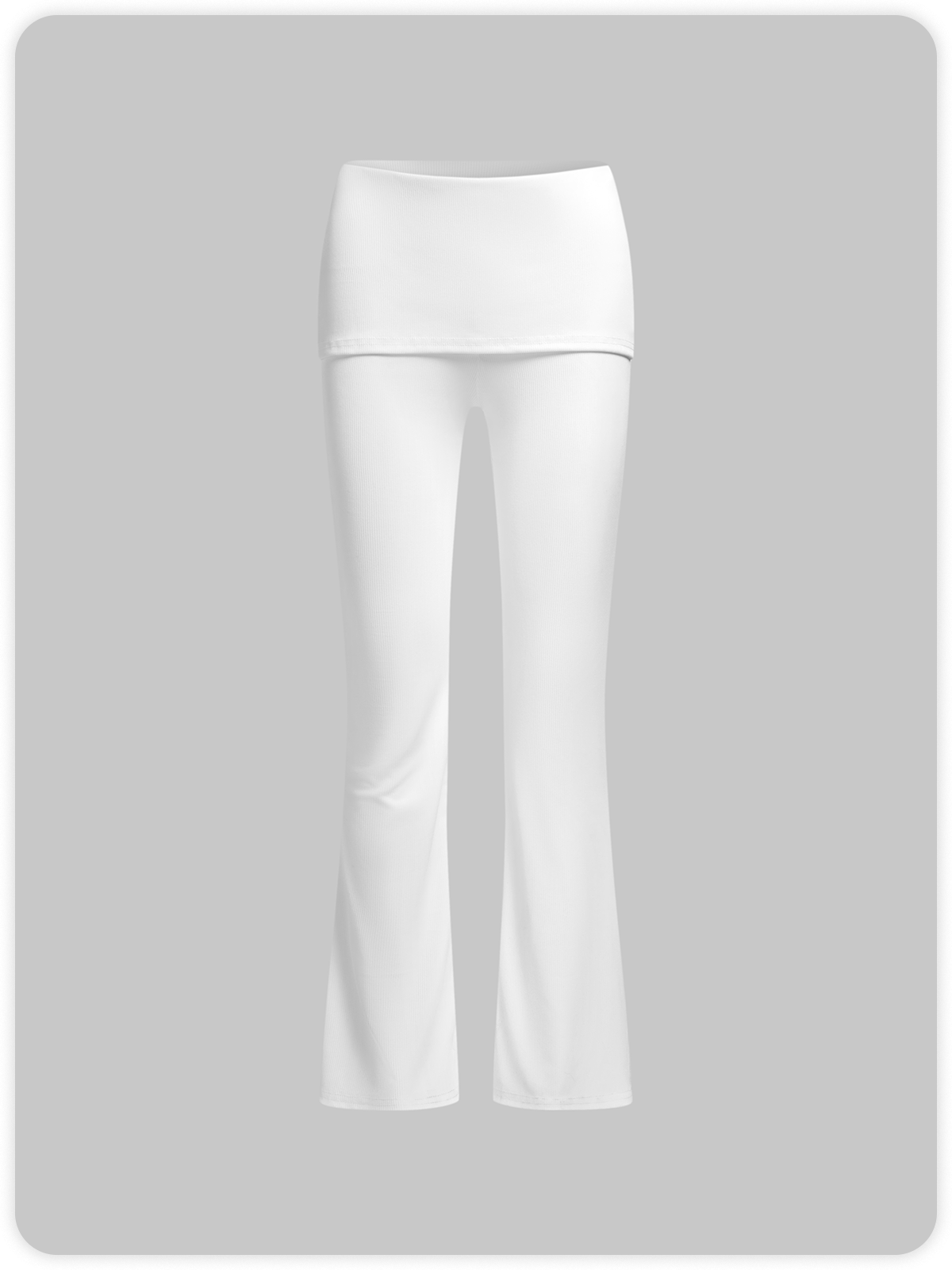 Plain Top With Pants Two-Piece Set