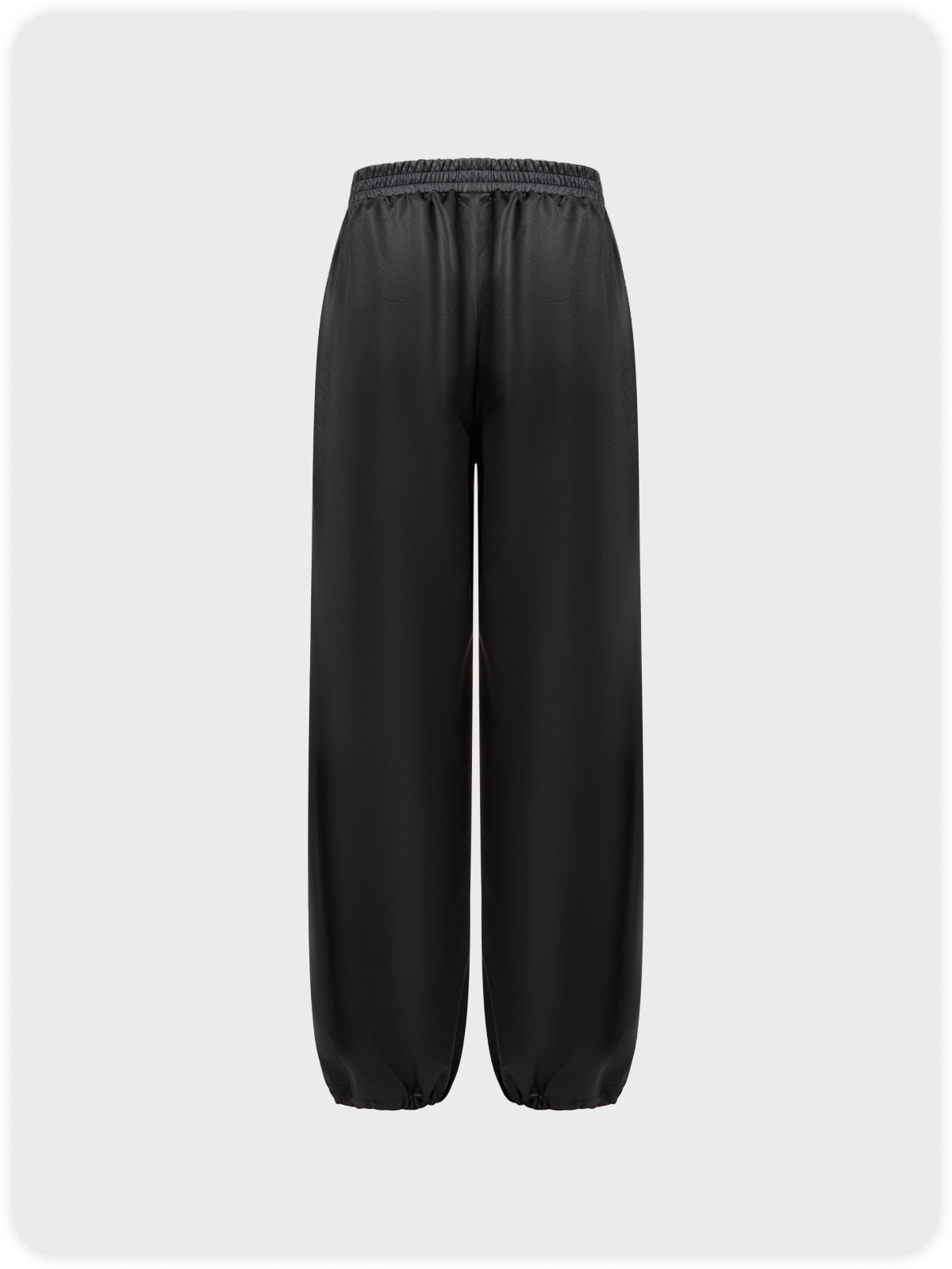 Street Black Color block Bottom Pants