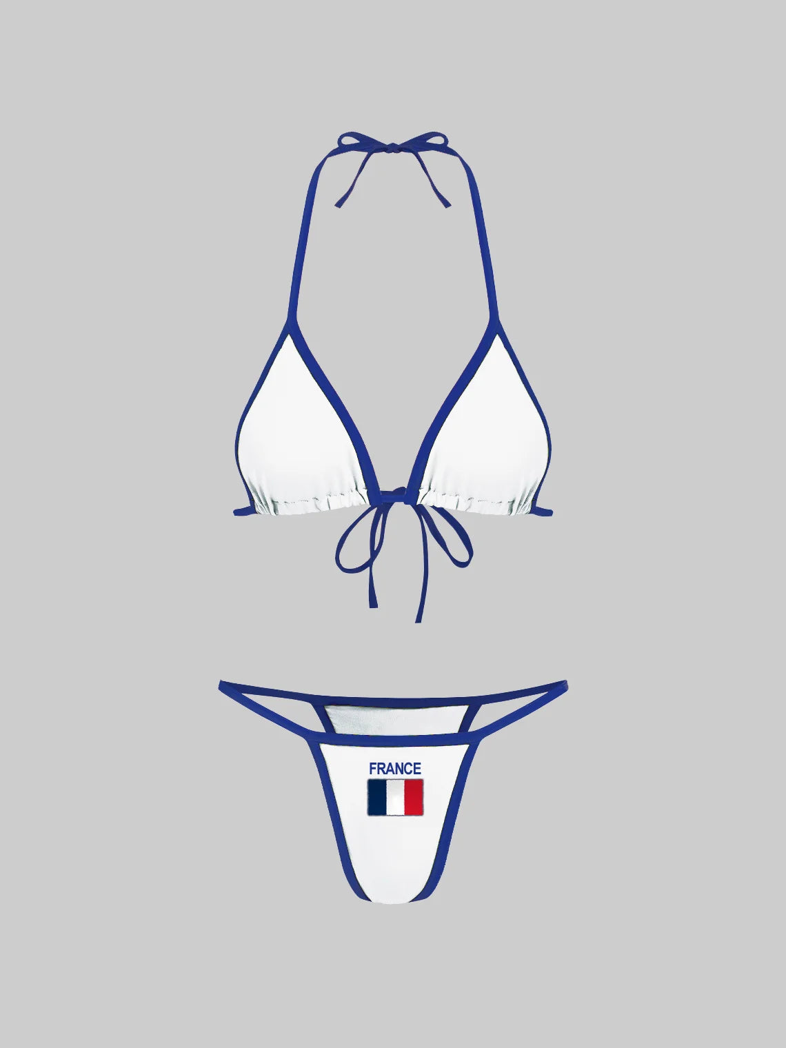 Jersey France Color Block Bikini