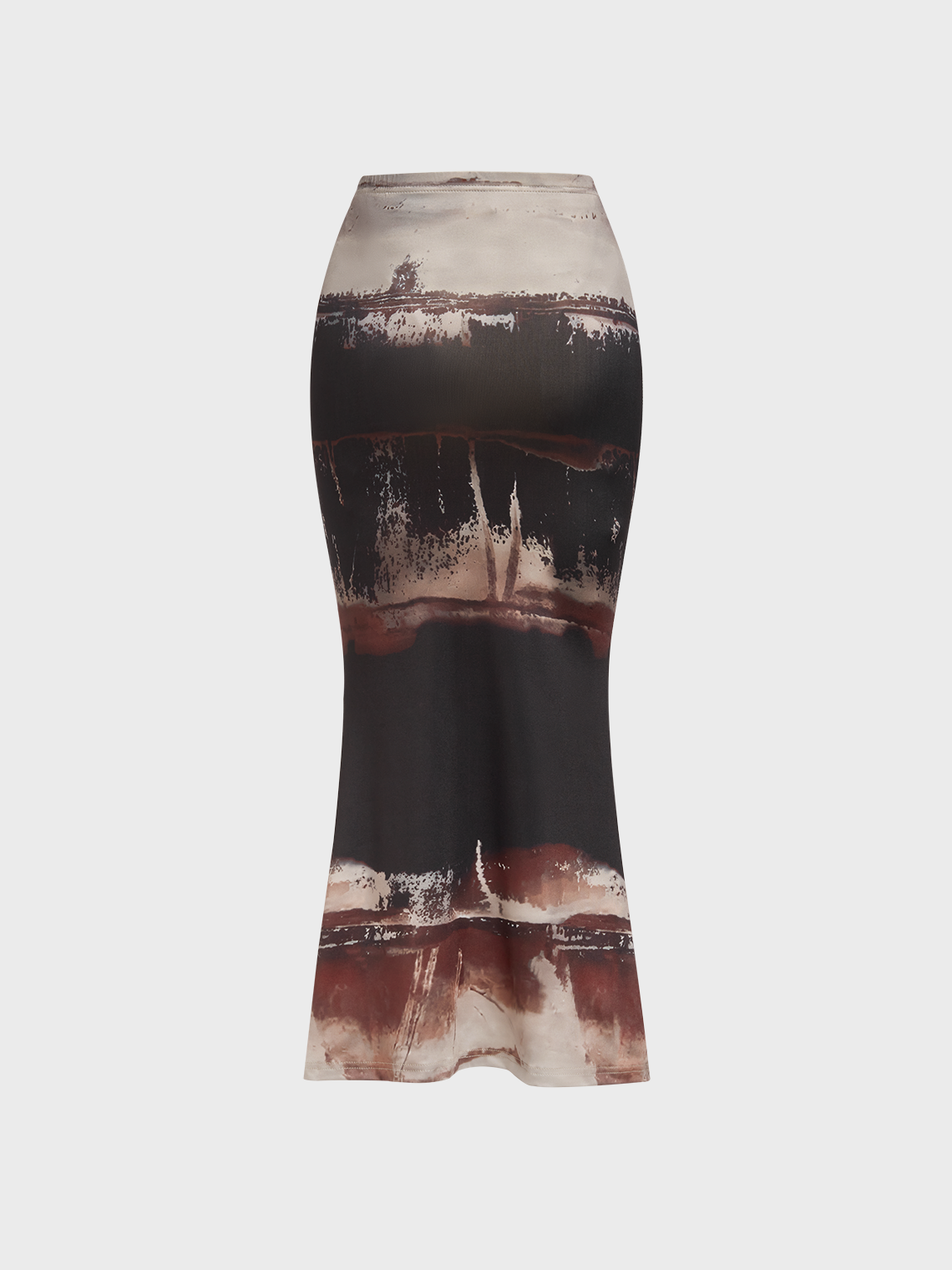 Abstract Pattern Maxi Skirt