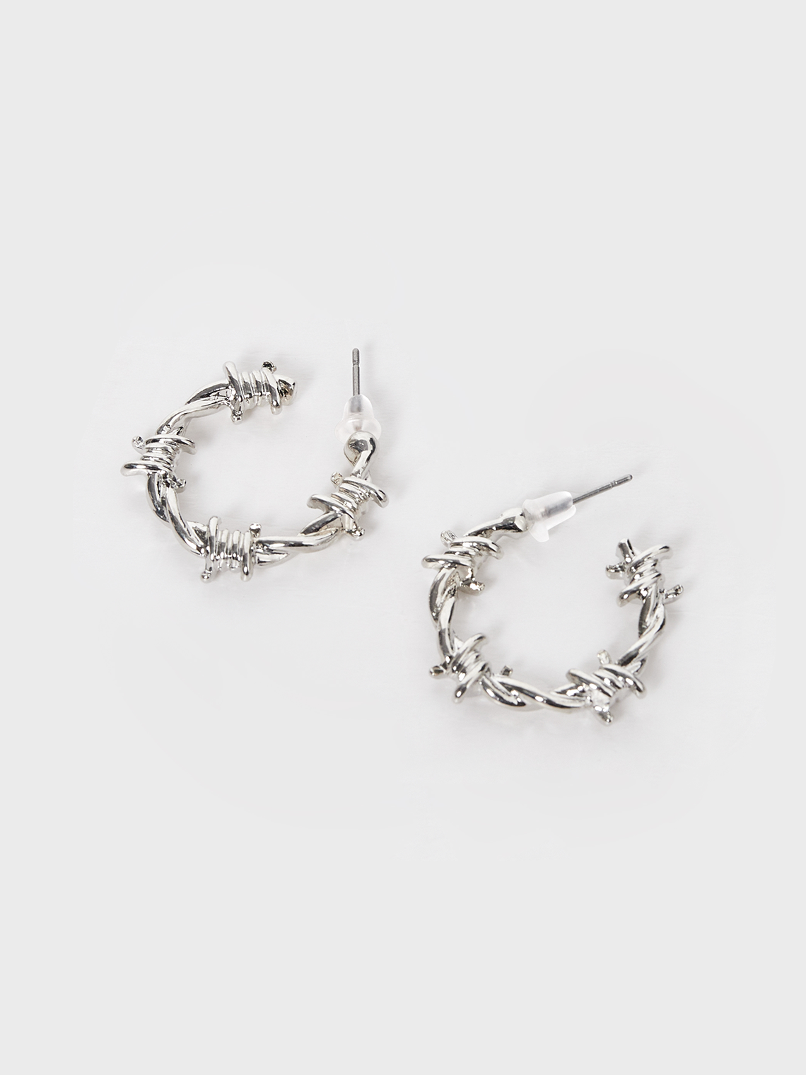 Street Silver Accessory Earrings