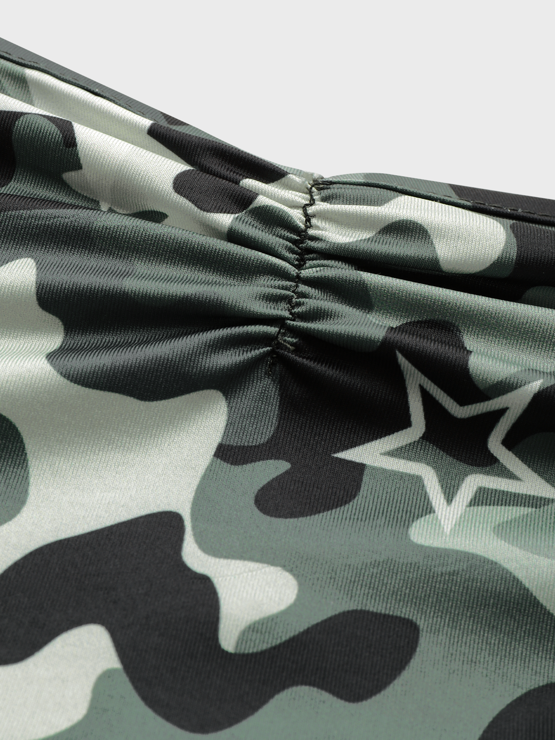 Street Army Green Camo Pockets Bottom Skirt