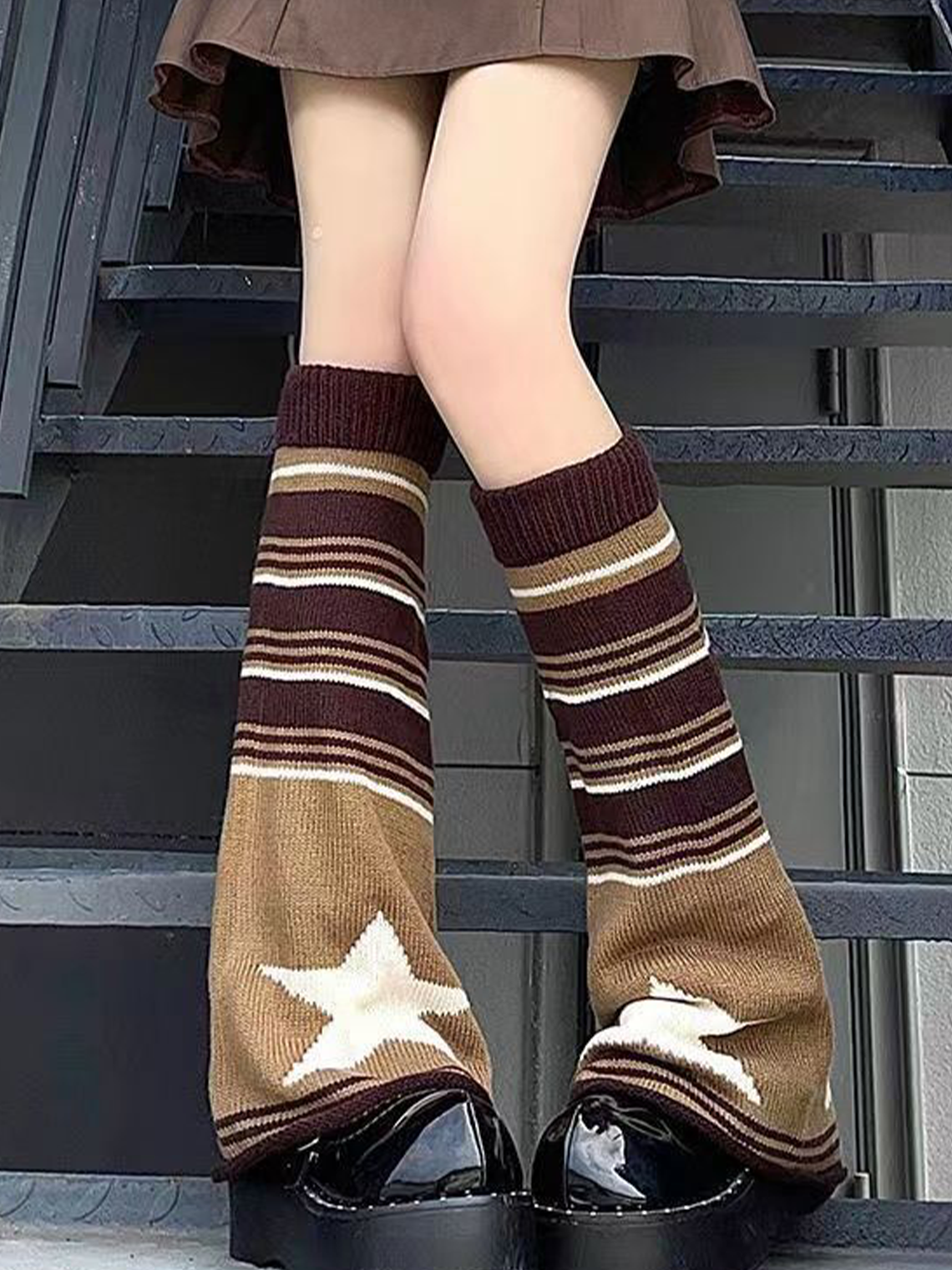 Y2k Brown Accessory Socks