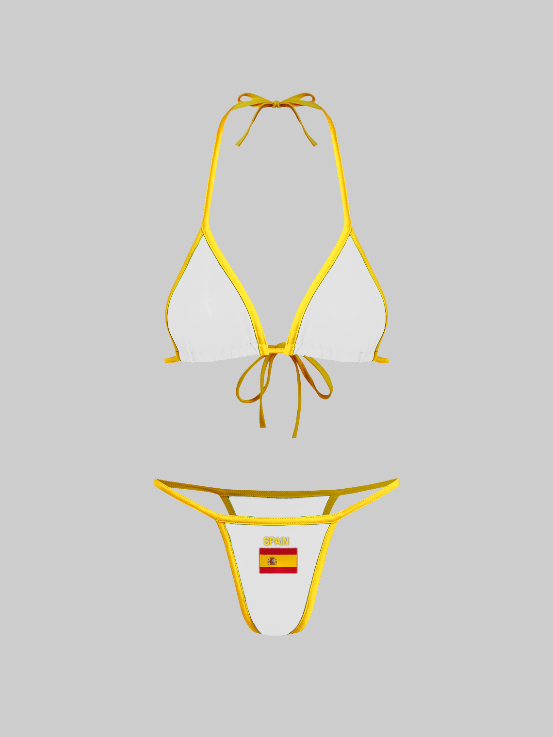 Jersey Spain Color Block Bikini