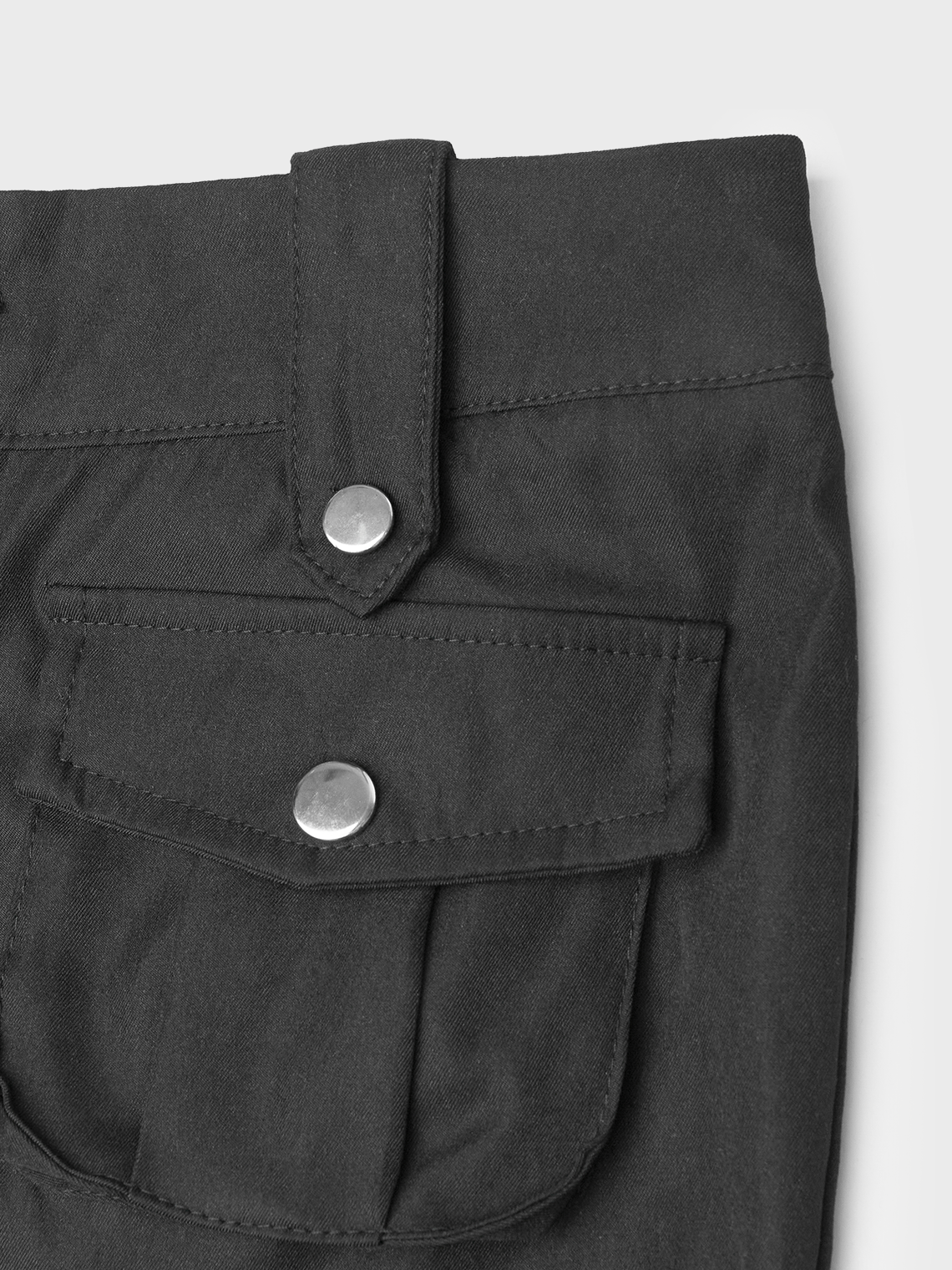 Pockets Drawstring Plain Cargo Pants