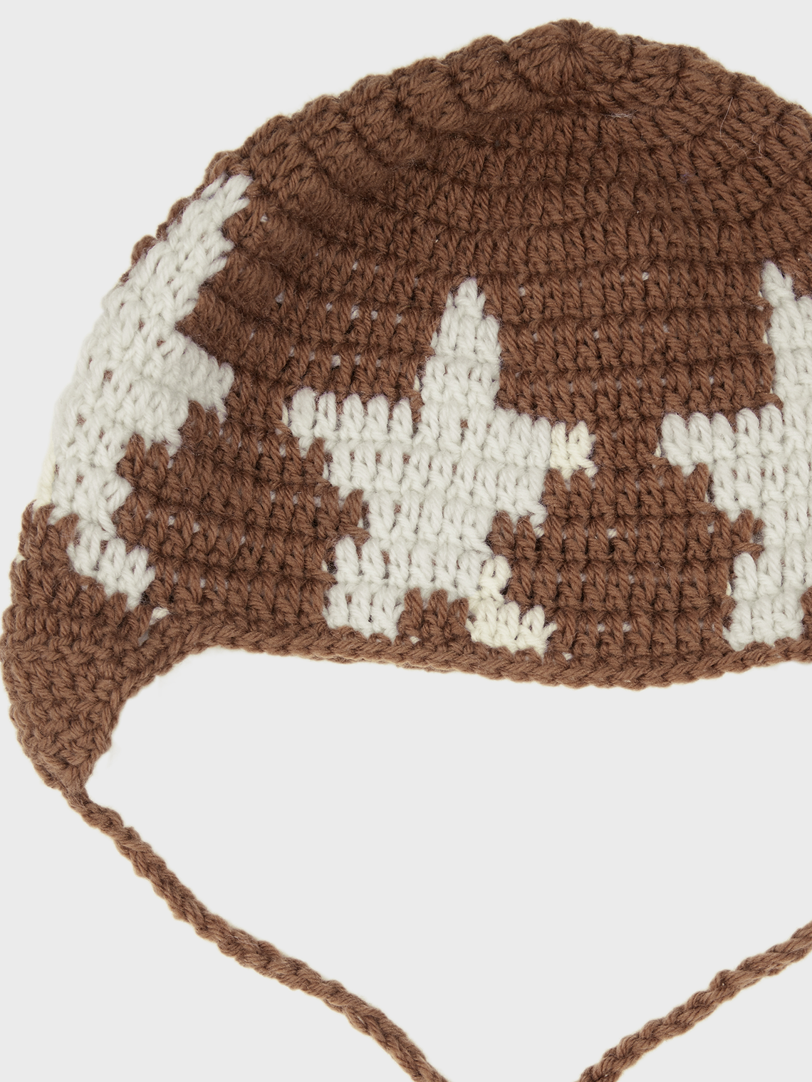 Knitted Star Beanie Hat