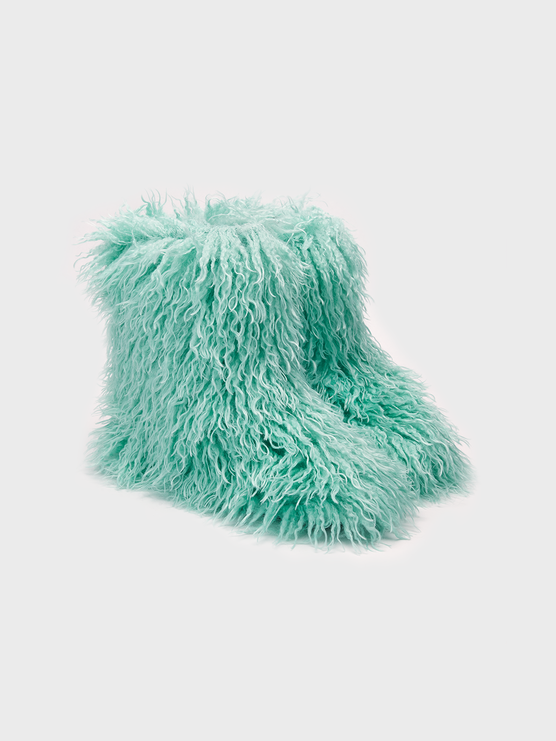 Fuzzy Faux Fur Ankle Plain Snow Boots