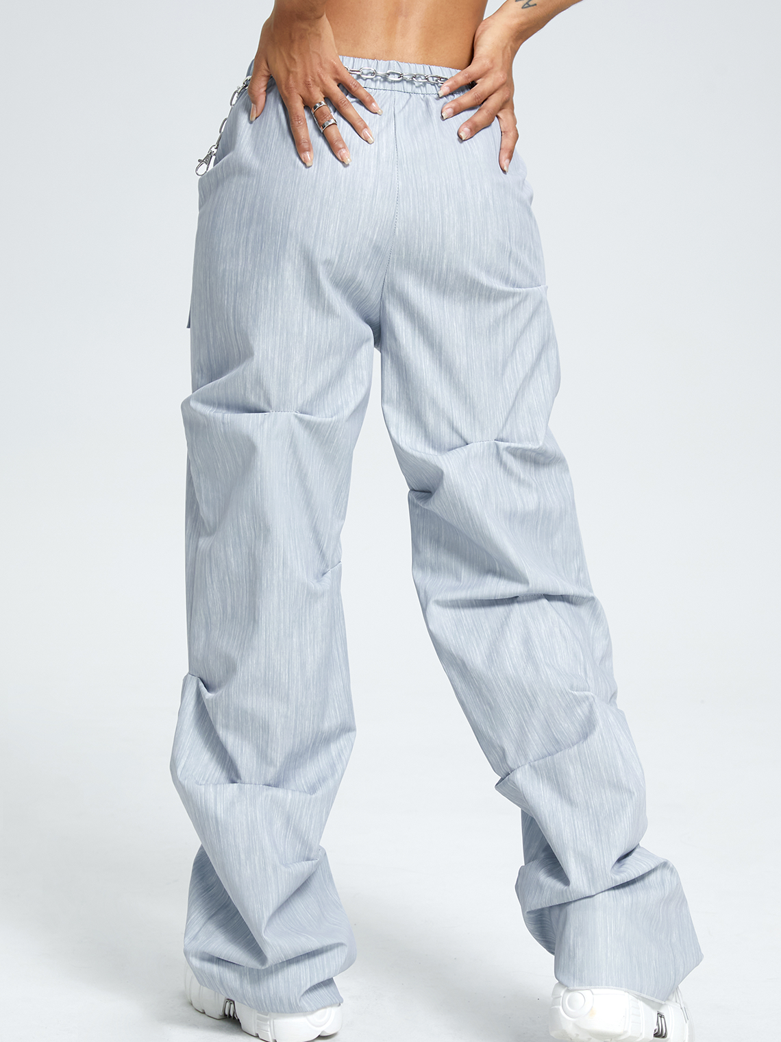 Street Gray Wrinkle Bottom Pants