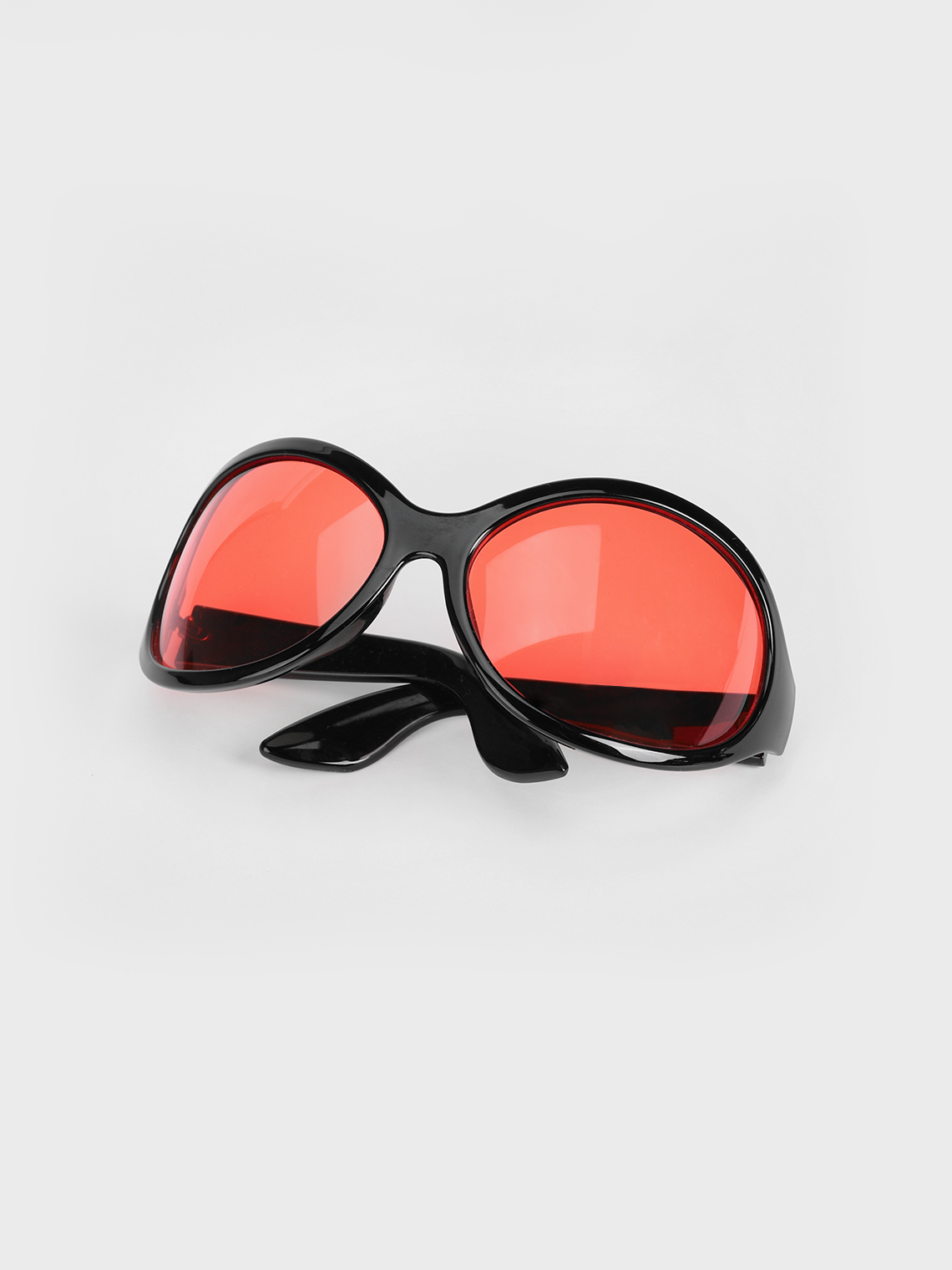 Plastic Oval Frame Plain Sunglasses