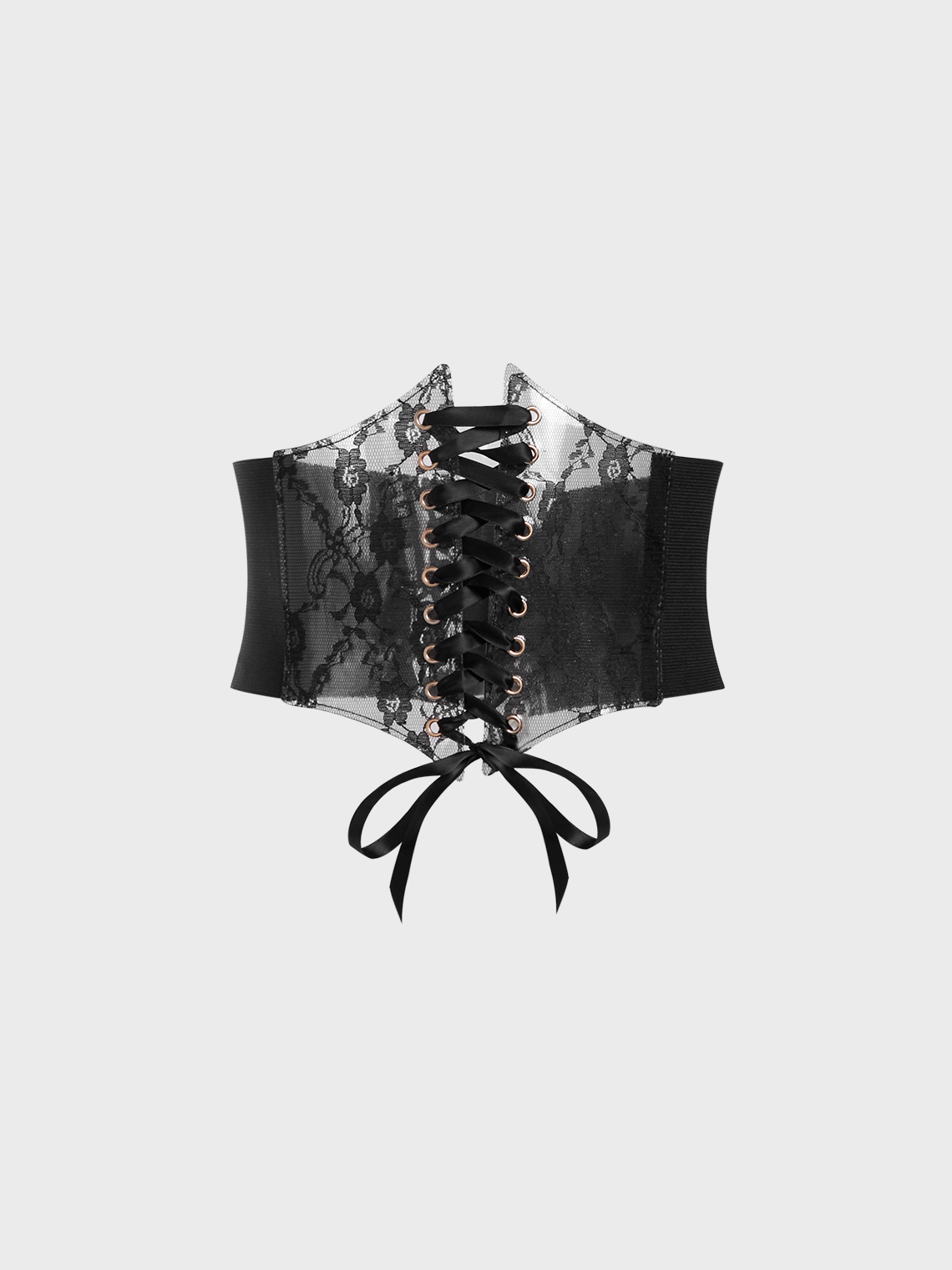 Lace Up Plain Corset Belt