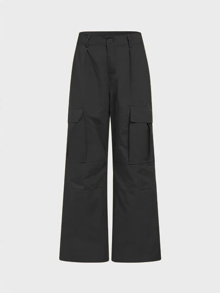 Pocket Plain Cargo Straight Pants