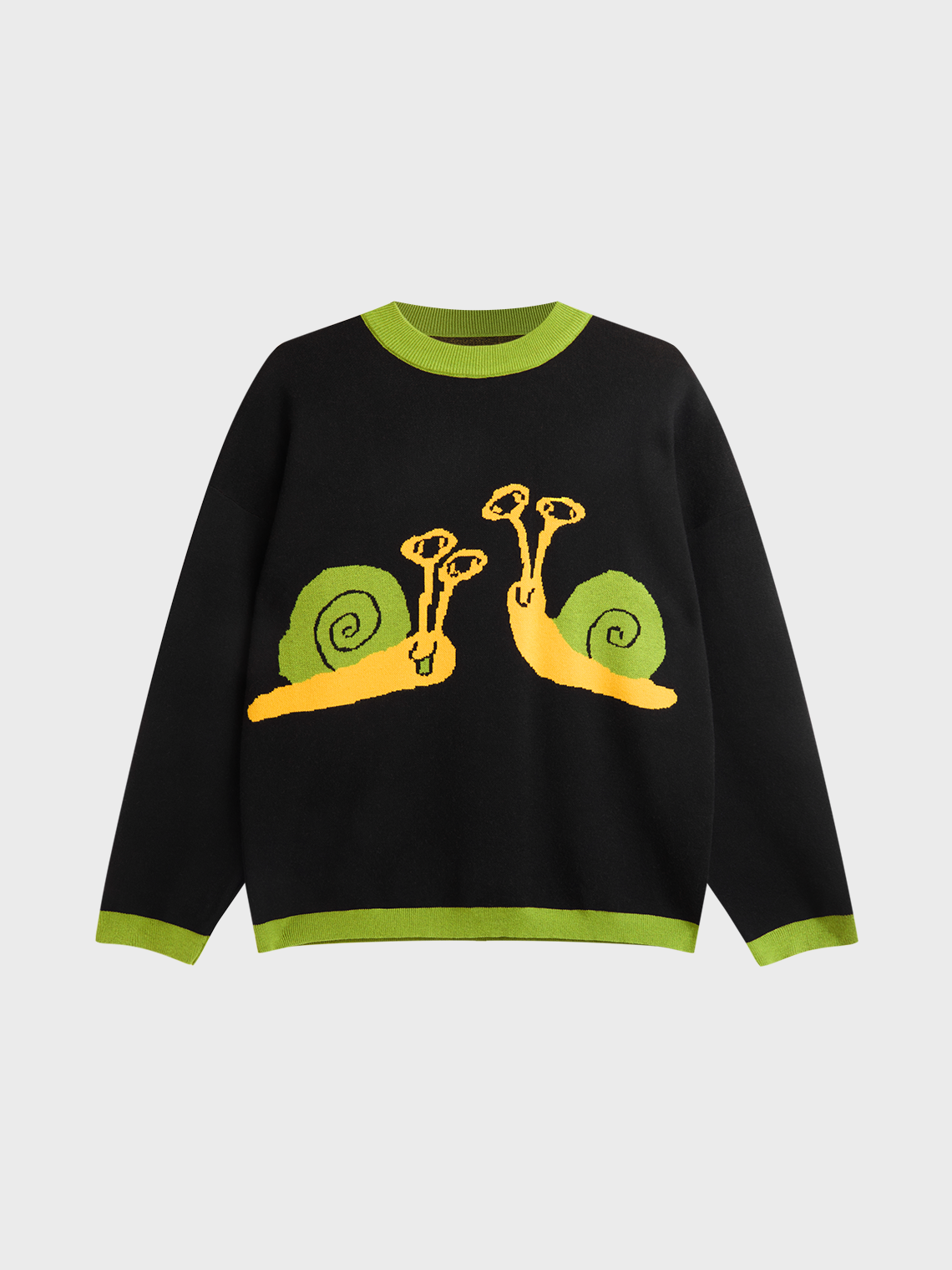 Crew Neck Animal Long Sleeve Sweater