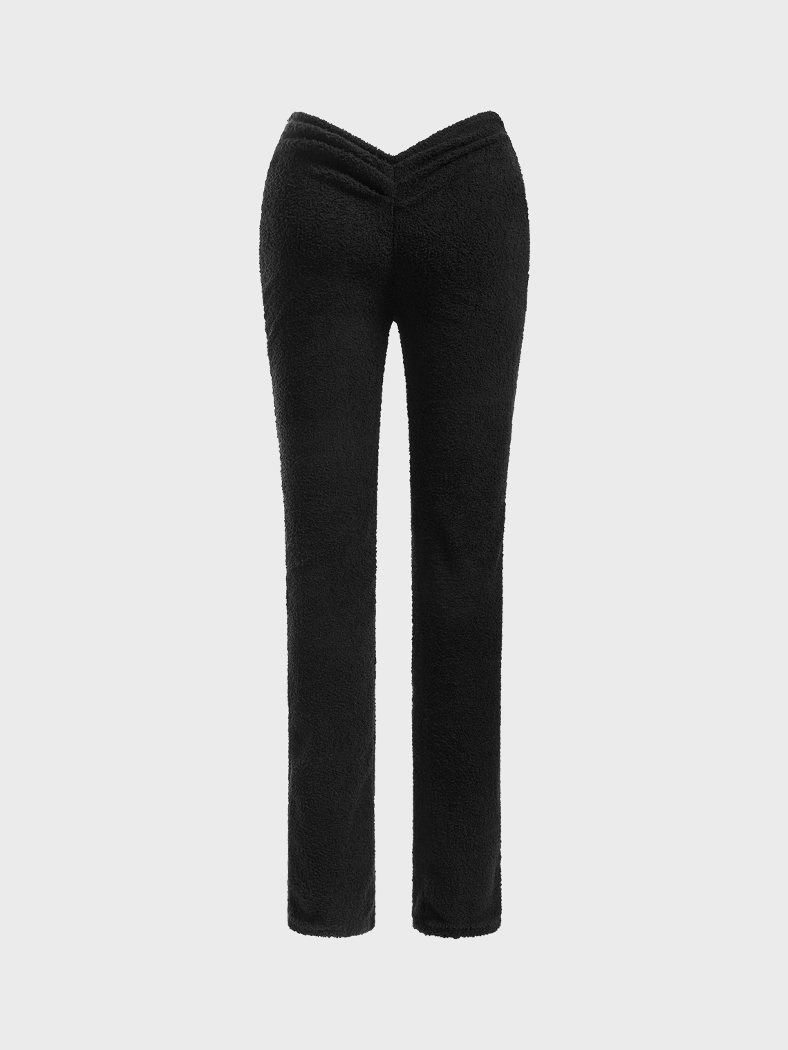 Fuzzy Plain Slim Fit Pants