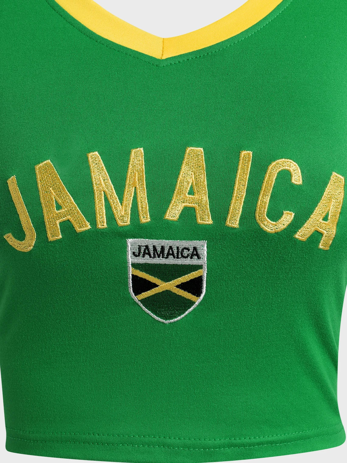 Jamaica Color block Basic Top T-Shirt