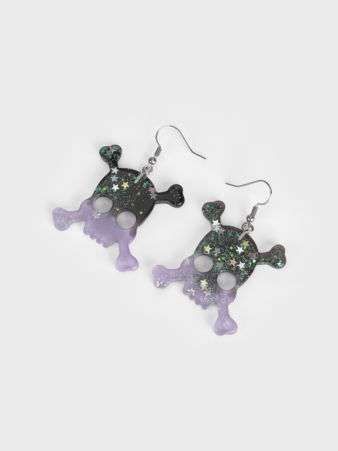 Punk Purple Accessory Earrings