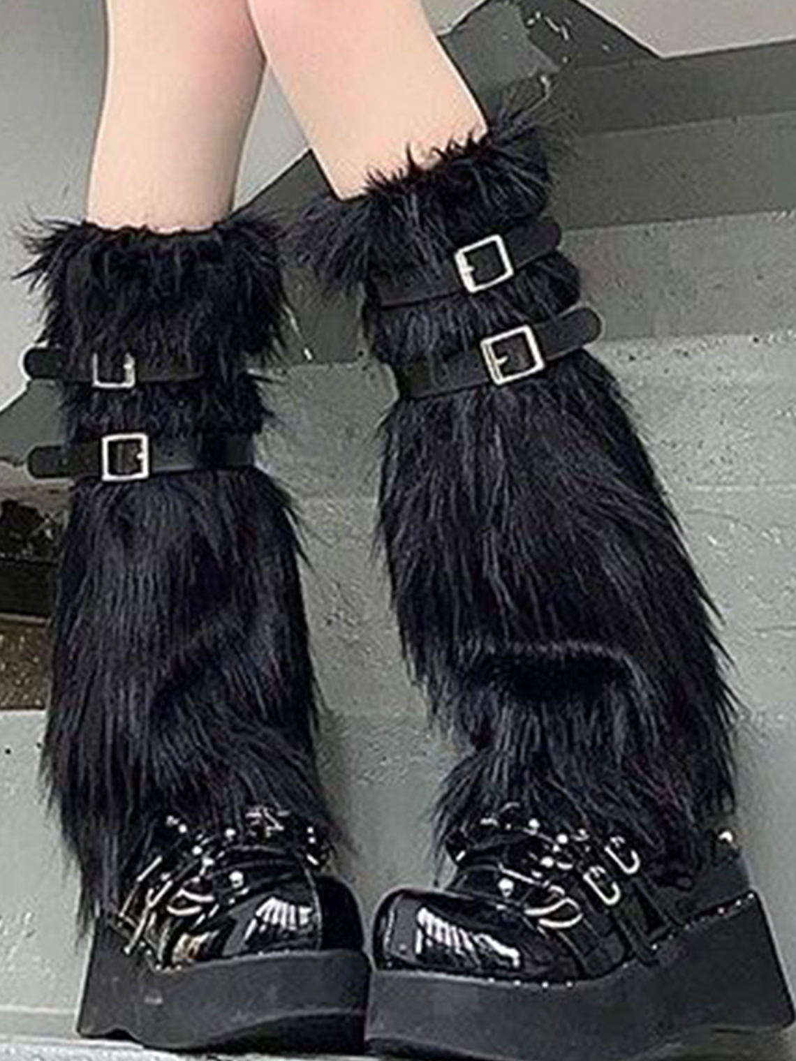 Faux Fur Fuzzy Leg Warmers