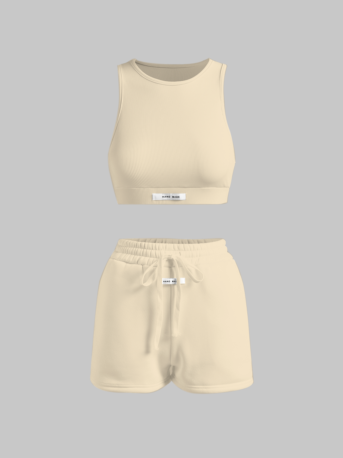 Activewear Basic Plain Top With Pant Two-Piece Set