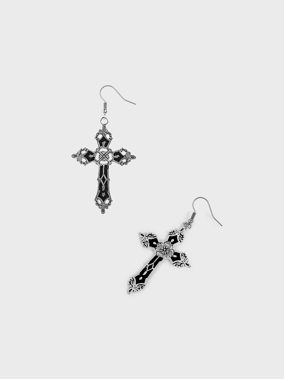 Punk Silver Accessory Earrings