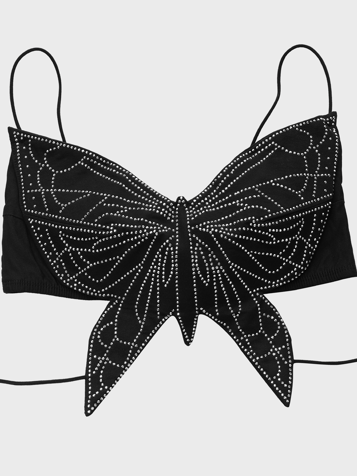 Butterfly Lace Up Backless Plain Cami Top