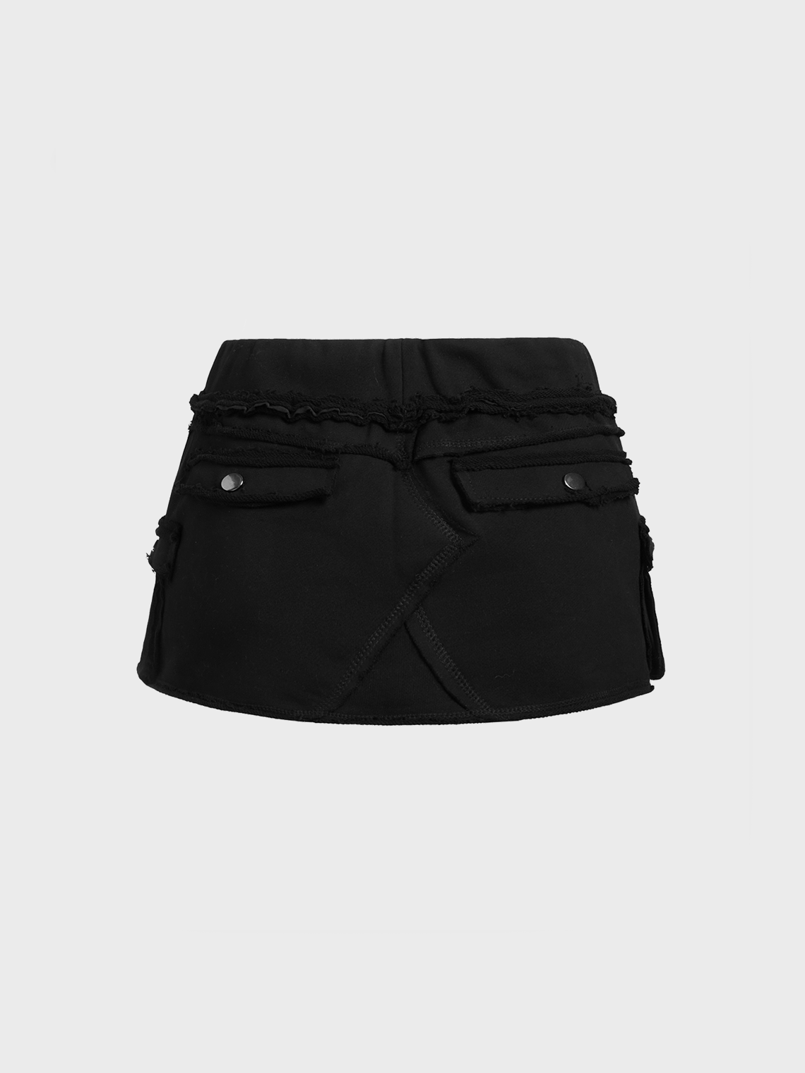 Pocket Plain Short Skirt