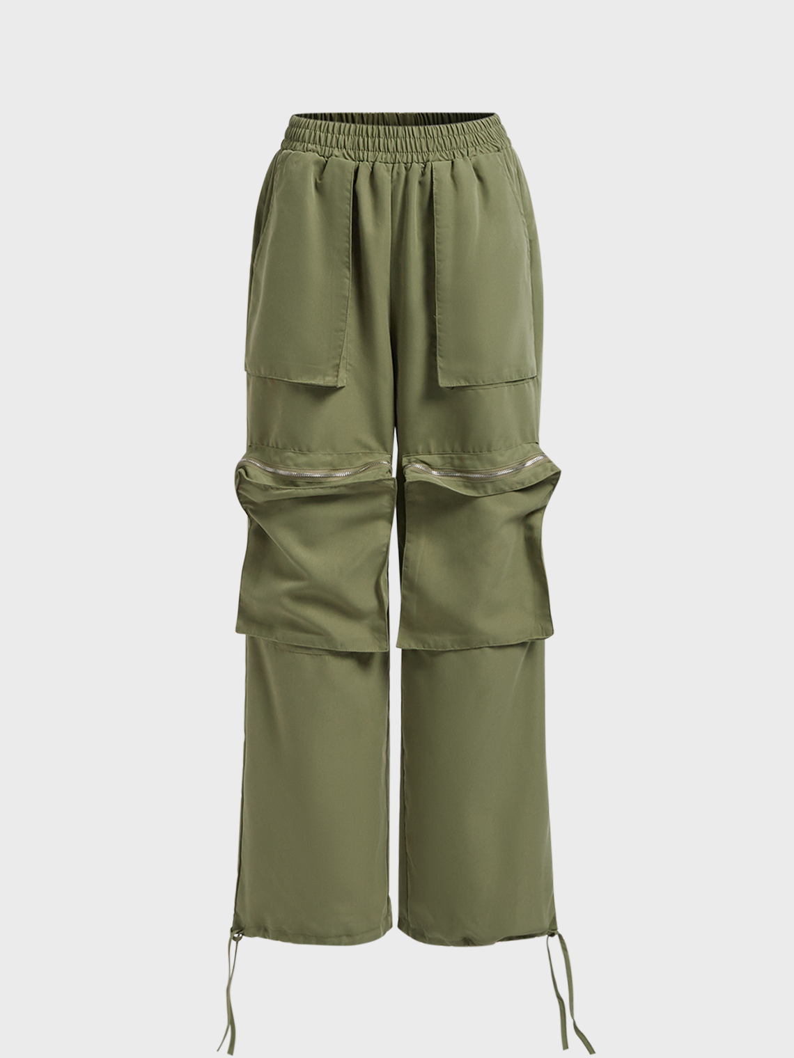 Pockets Plain Cargo Pants