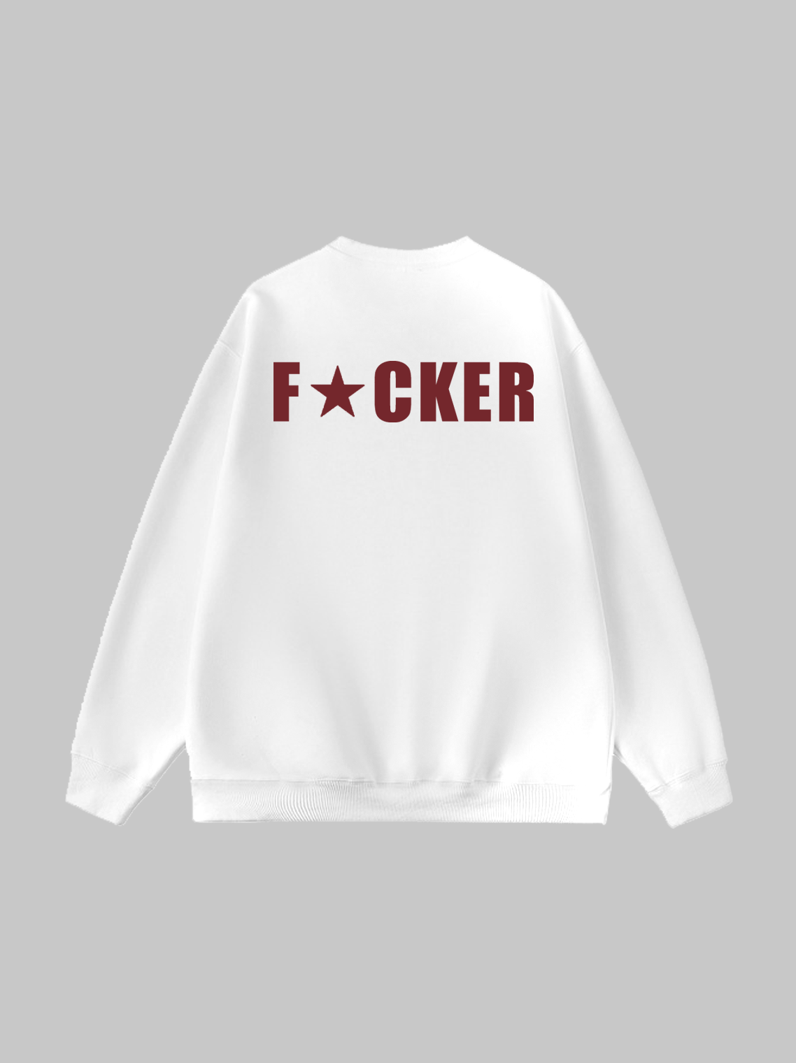 Crew Neck Text Letters Long Sleeve Sweatshirt